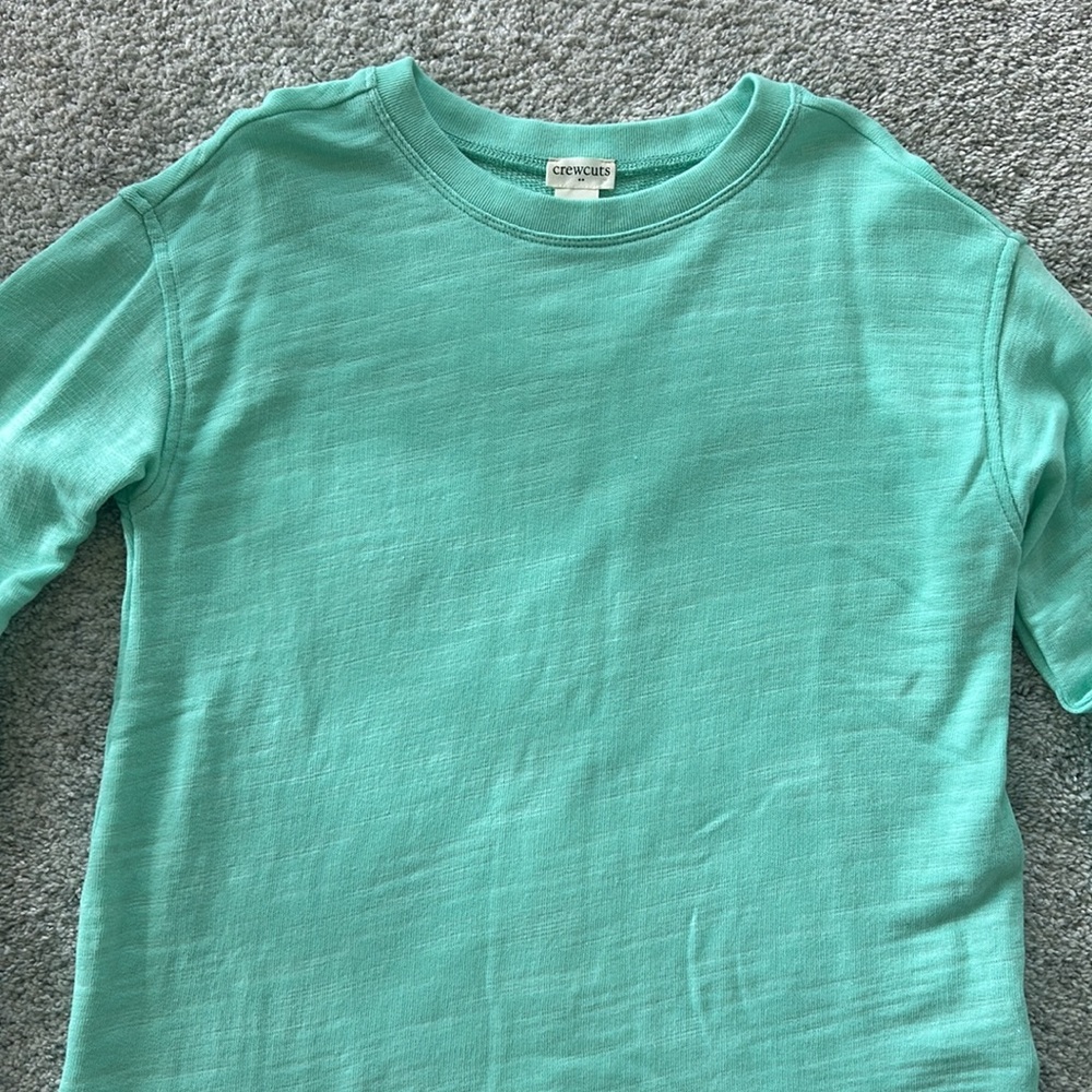 J Crew Crewcuts Cotton Blend Terry Crewneck Sweatshirt - Picture 2 of 6